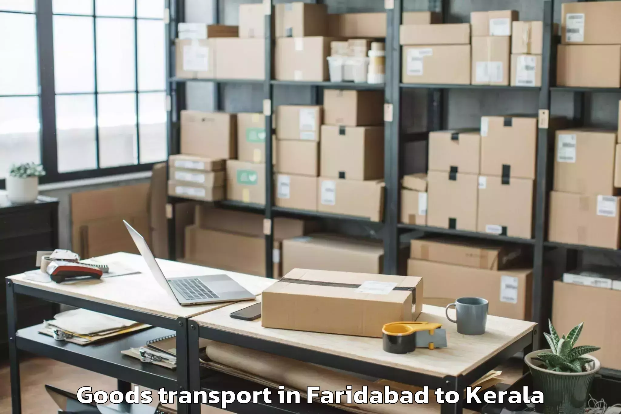 Book Faridabad to Ezhupunna Goods Transport